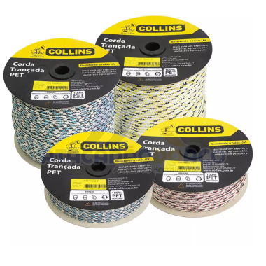 Corda Trançada TR PET - 10mm x 113mt (Collins)