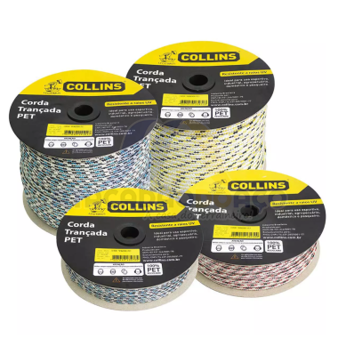 Corda Trançada TR PET - 12mm x 73mt (Collins)