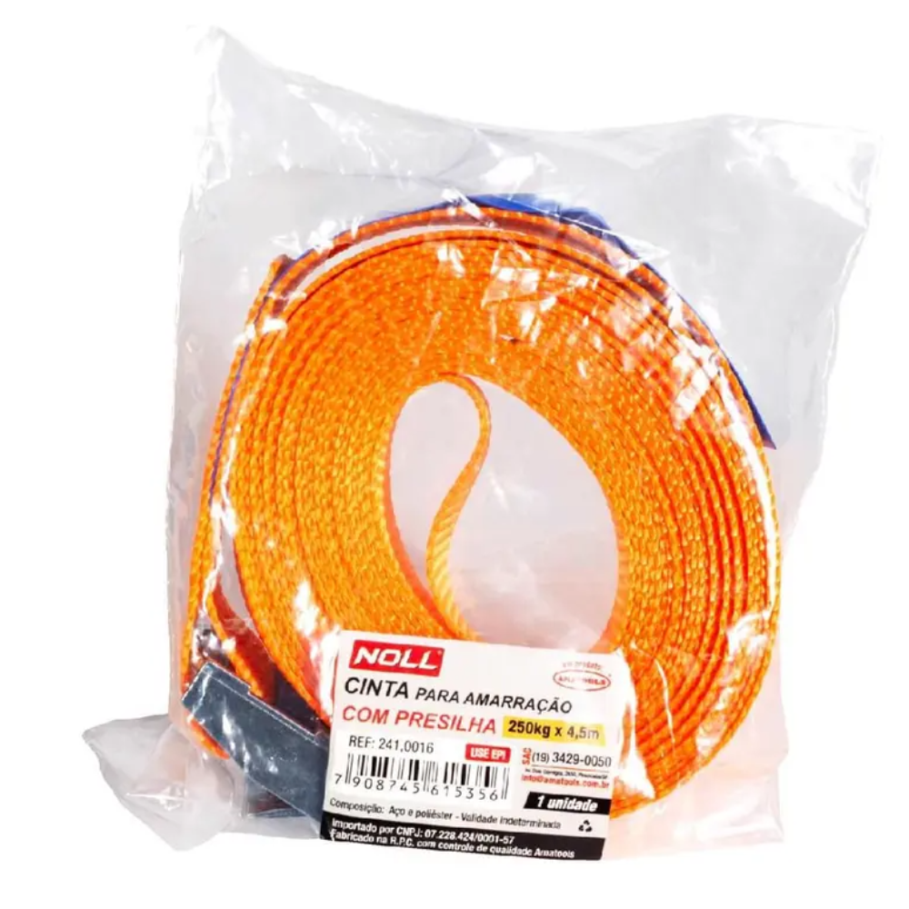 Cinta C/ Presilha 4,5m x 25mm x 250kg (Noll)