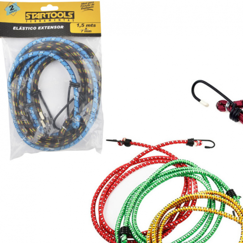 Kit Extensor Elastico Gancho Ferro 1,5mt (Startools)