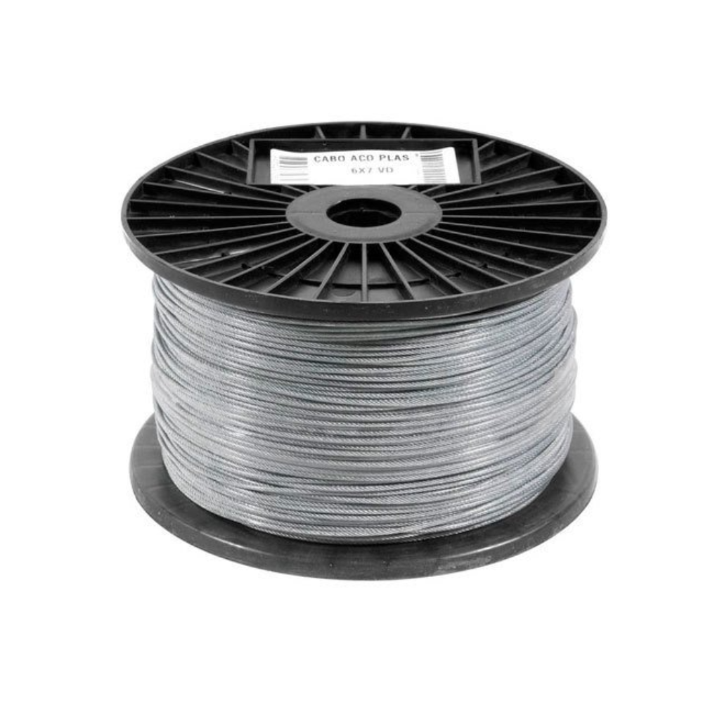 Cabo de Aço Plast. 3/32 - 2.4mm (Vonder)