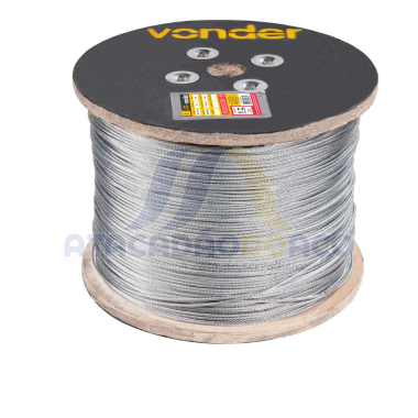 Cabo de Aço Plast. 5/32 - 4mm (Vonder)