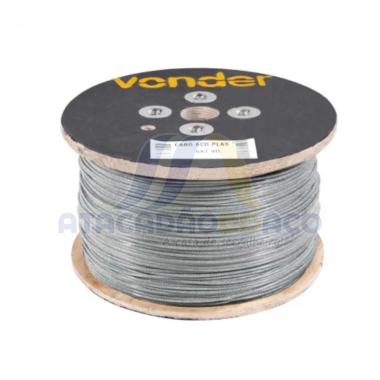 Cabo de Aço Plast. 3/16 - 4.8mm (Vonder)