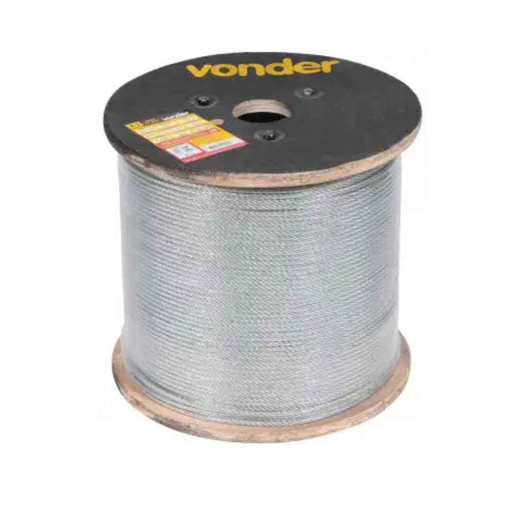 Cabo de Aço Plast. 1/4 - 7.5mm (Vonder)