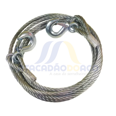 Cabo de Aço P/ Reboque 8mm x 4m (Idea)