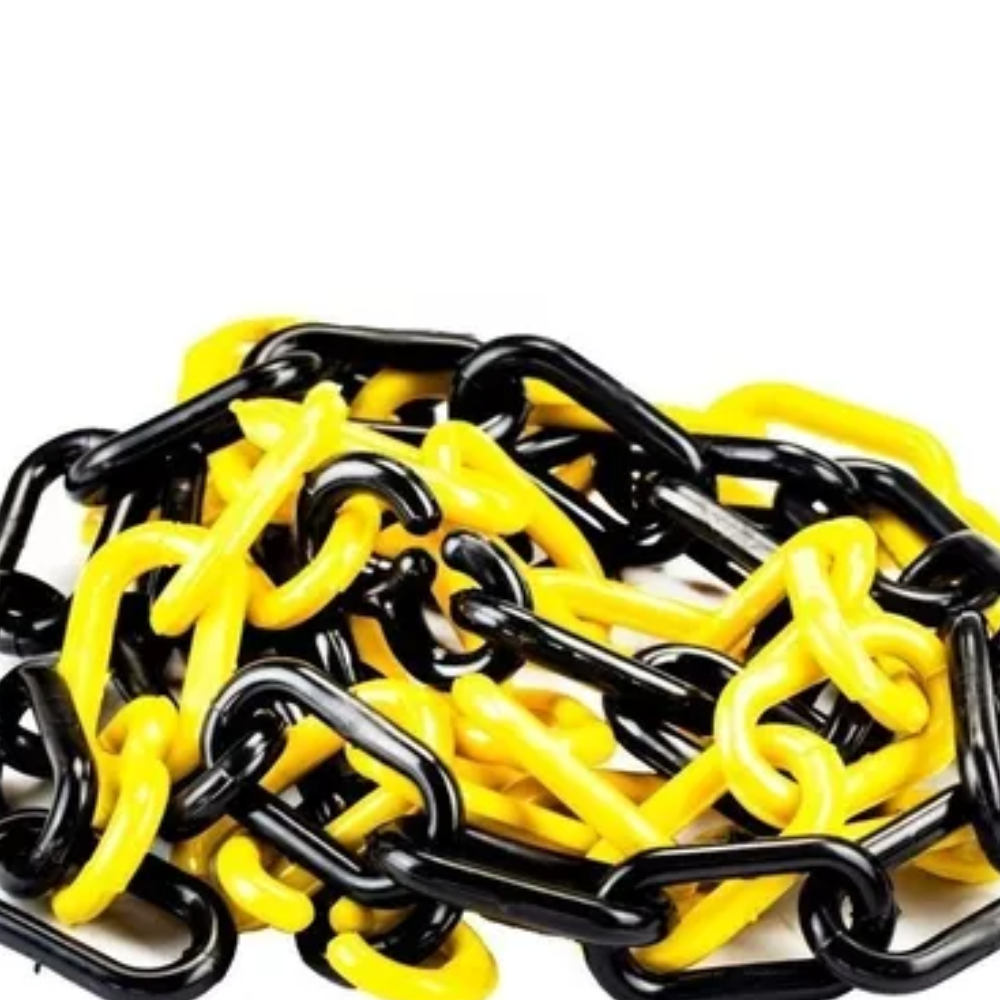 Corrente Plastica Amarela/Preta - 8mm (Vonder)