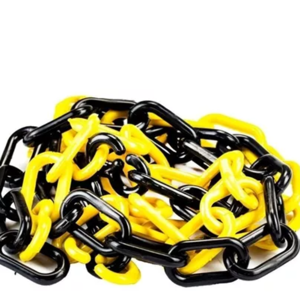 Corrente Plastica Amarela/Preta - 6mm (Proteplus)