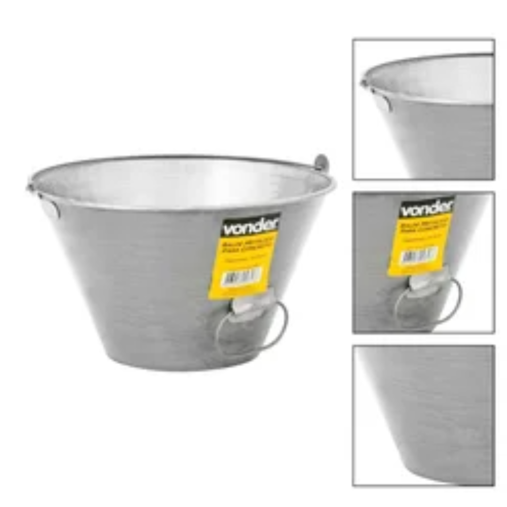 Balde Metálico P/Concreto 10 LT (Vonder)