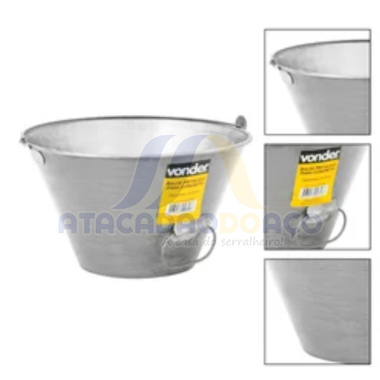 Balde Metálico P/Concreto 10 LT (Vonder)