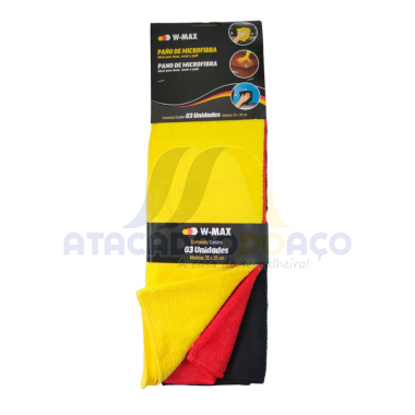 Pano de Microfibra Com 3 Unidade ( W - Max )