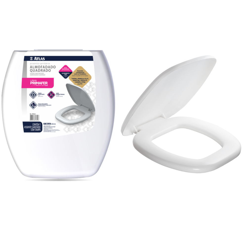 Assento Sanitario Almofado Quadrado (Atlas)