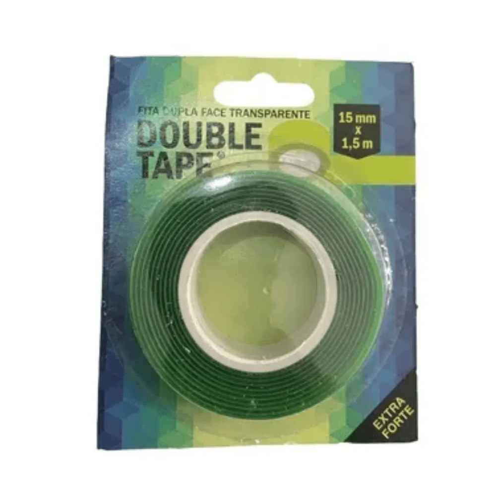 Fita Dupla Face Transp. 15mm X 1,5mt (Double Tape)