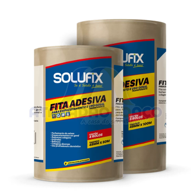 Fita de Empac. Transp. - 48mm x 50m (Solufix)