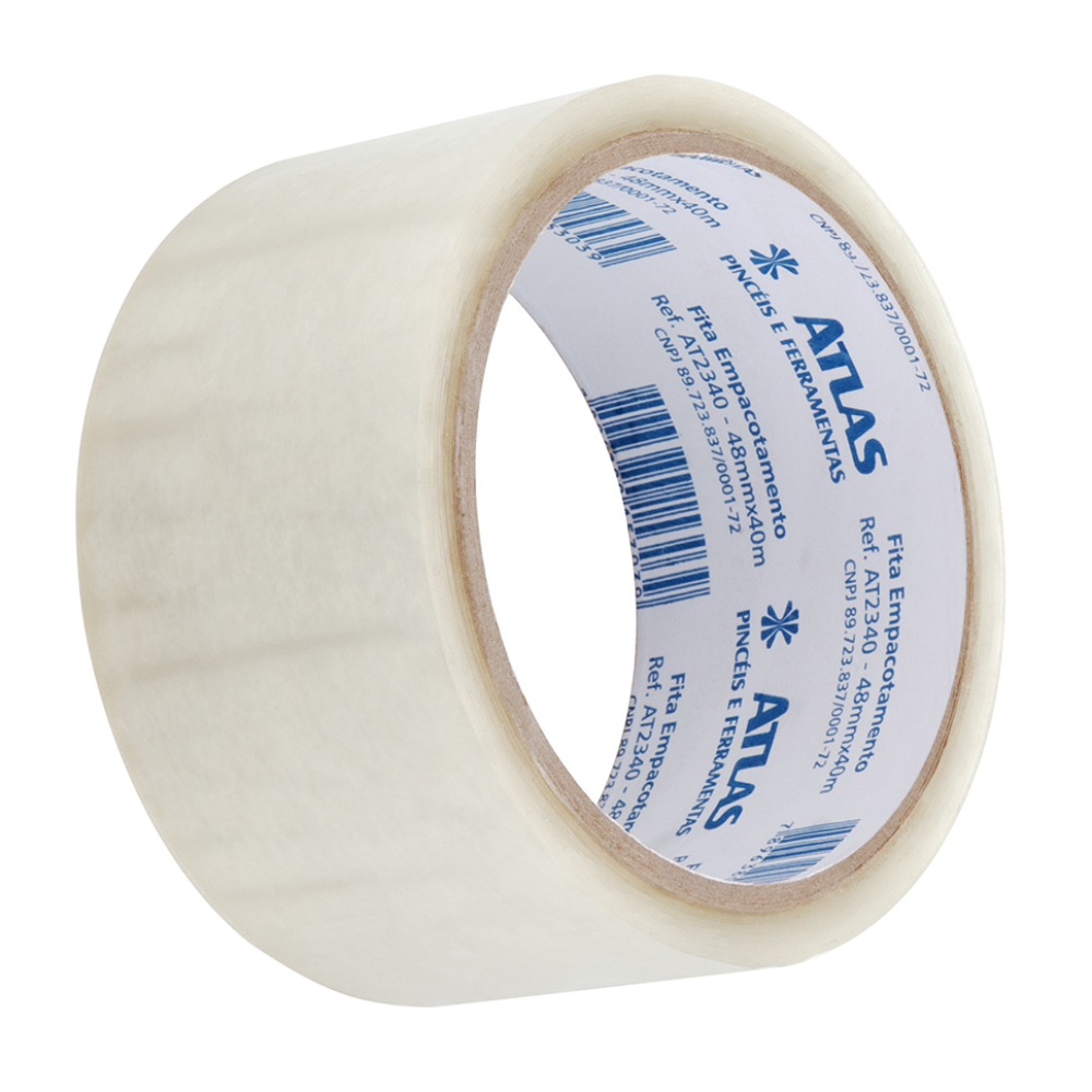 Fita de Empacotamento Transp. - 48mm x 40m (Atlas)