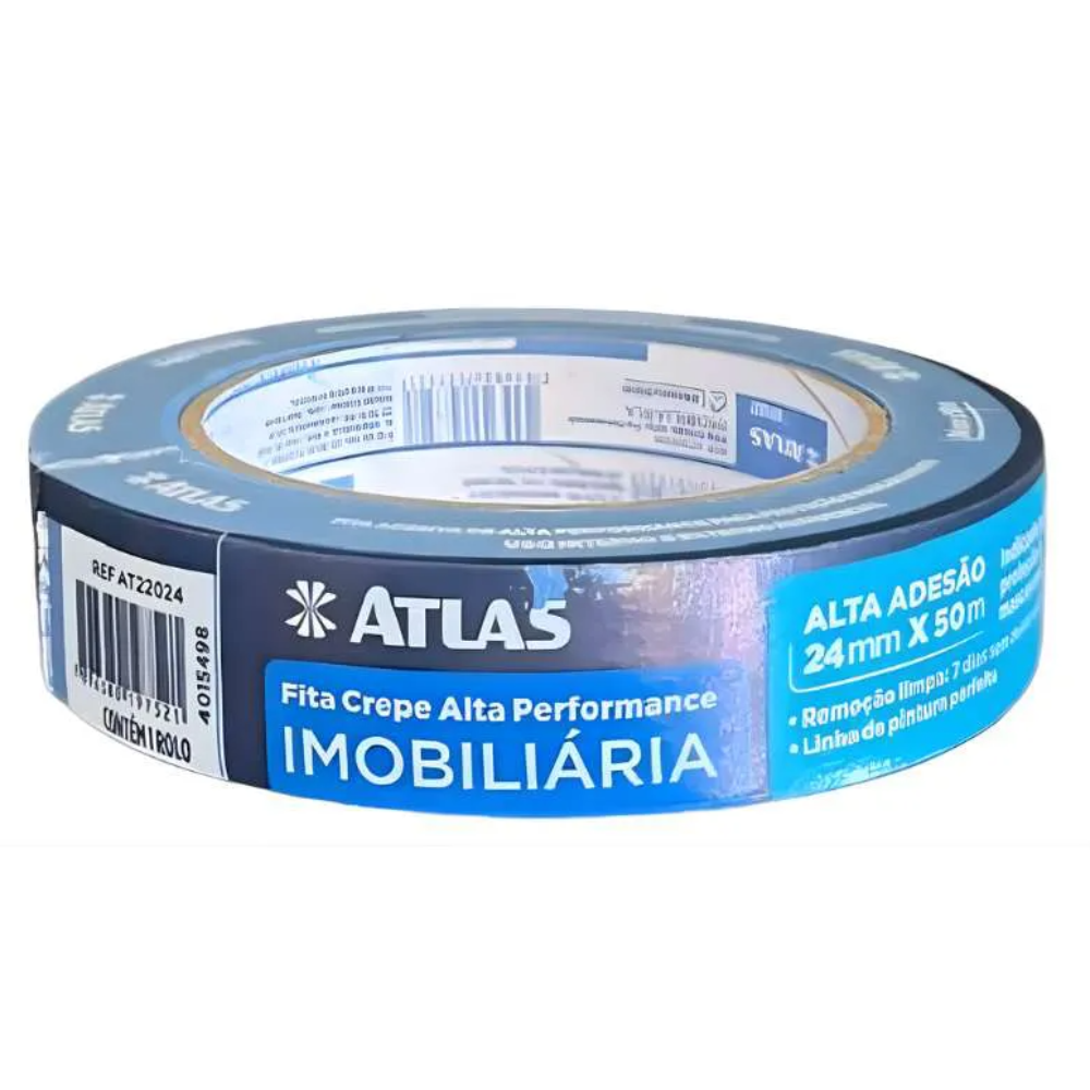 Fita Crepe Imobiliaria - 24mm x 50m (Atlas)