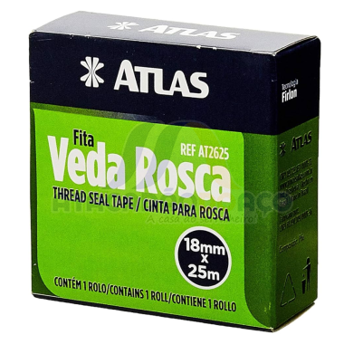 Fita Veda Rosca - 18mm x 25m (Atlas)