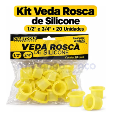 Veda Rosca de Silicone - 1/2 e 3/4 (Startools)