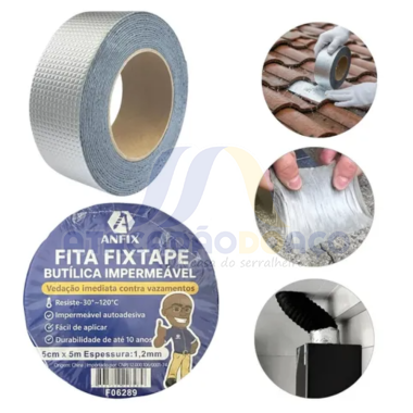 Fita de Vedação Impermeavel Fix Tape - 15cm x 5mt (Anfix)