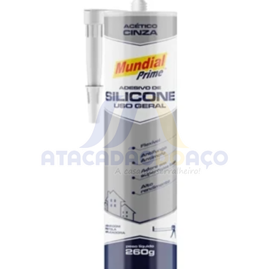 Silicone Acetico Cinza (Mundial)