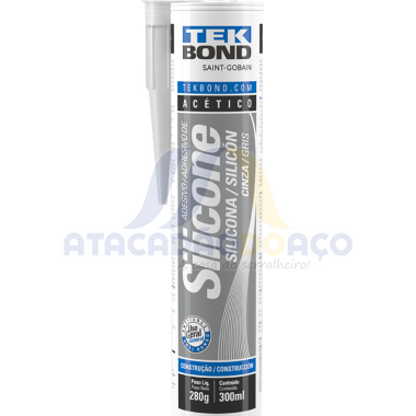 Silicone Acetico Cinza 300ML (Tek Bond)