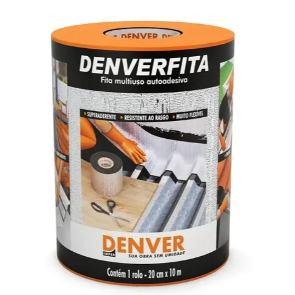 Manta Asf. Fita Alum. Rol. 10mt x 20cm (Denver)