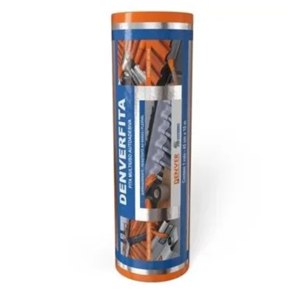 Manta Asf. Fita Alum. Rol. 10mt x 45cm (Denver)