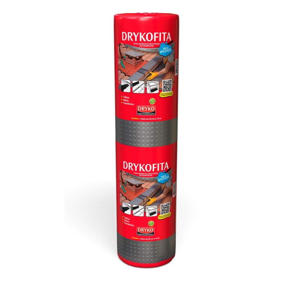 Manta Asf. Fita Alum. Rol. 10mt x 60cm (Dryko)