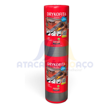 Manta Asf. Fita Alum. Rol. 10mt x 60cm (Dryko)