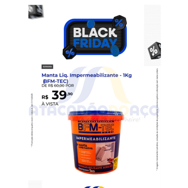 Manta Liq. Impermeabilizante Branco - 1Kg (BFM-TEC)