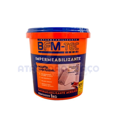 Manta Liq. Impermeabilizante Azul - 1Kg (BFM-TEC)