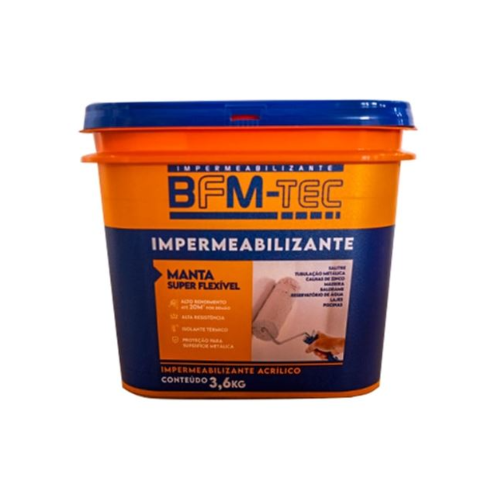 Manta Liq. Impermeabilizante Azul - 3,6Kg (BFM-TEC)