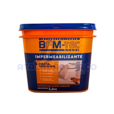 Manta Liq. Impermeabilizante Azul - 3,6Kg (BFM-TEC)