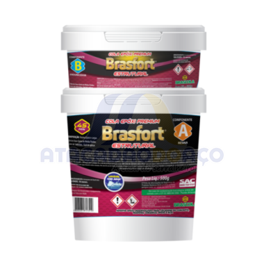 Cola Epóxi Brasfort Comp. A + B - 500g (Brascola)