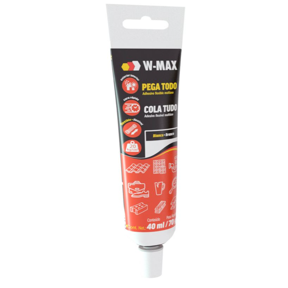Cola Tudo Branco 70g (W- Max)