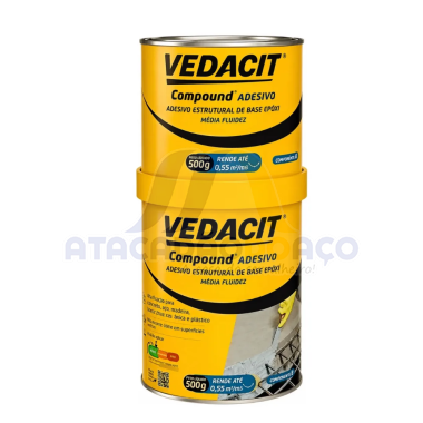Cola Epóxi Estrutural Comp. A + B - 1kg (Vedacit)