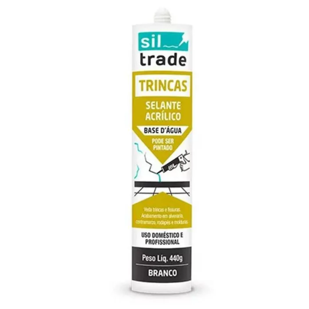 Sela Trinca Branco a Base D'agua 420g (Sil Trade)