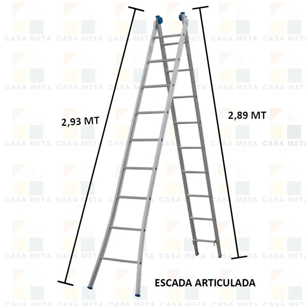 Escada Extensiva Art. 9 Degraus (Alumasa)