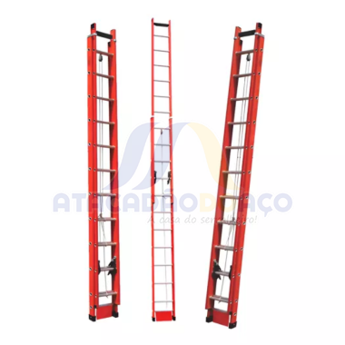 Escada Ext. de Fibra 12 DG- 3.60mt X 6.00mt (Alumasa)