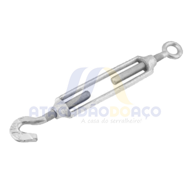 Esticador Gancho X Olhal P/ Cabos De Aço 3/16