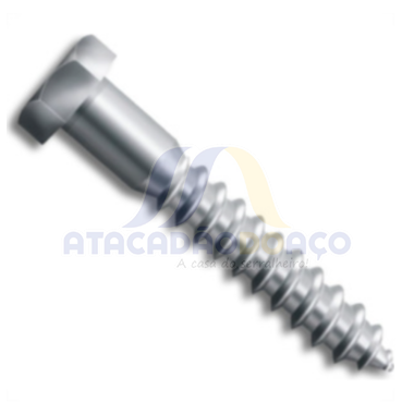 Parafuso Sex Rosca Soberba 1/4 x 80mm