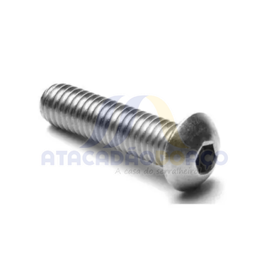 Paraf. Cab. Abaulada Inox - 1/4 x 1