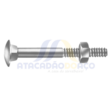 Paraf. Francês C/ Porca - 1/4 x 1