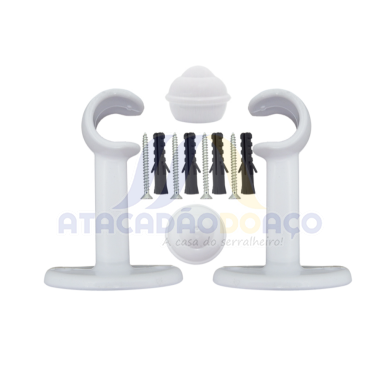 Kit de Peças P/ Varao de Cortina 19mm (Atlas)