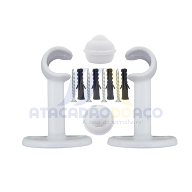 Conjunto Varao P/ Cortina - 19mm X 2,0 (Atlas)