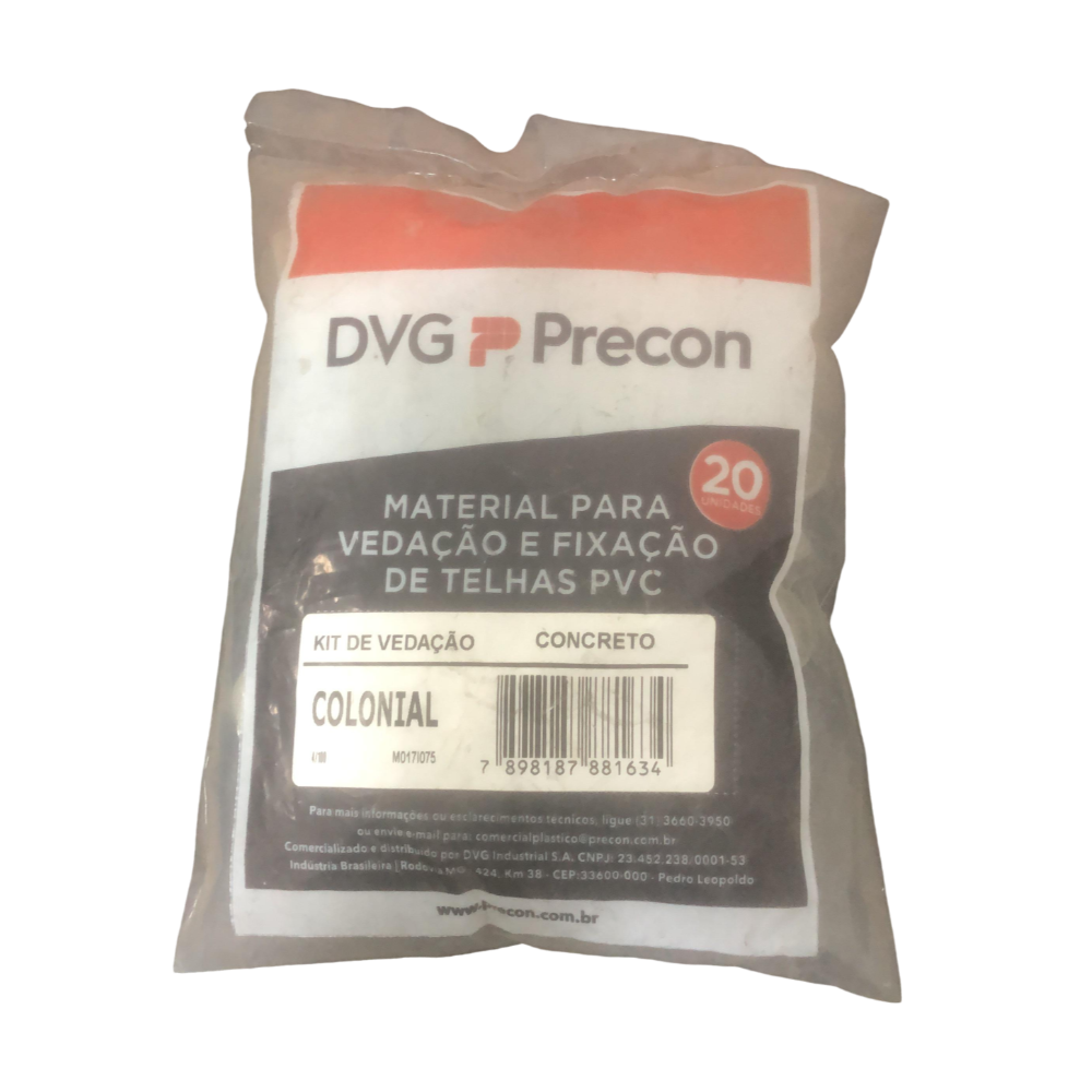Kit Ved. P/Telha Pvc Colonial Concreto