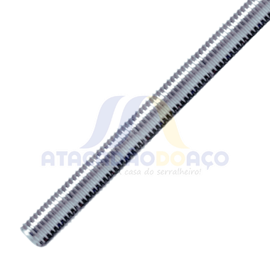 Barra Roscada 1/4 x 1000mm Zinc