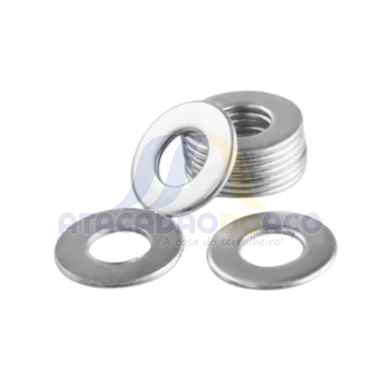Arruela Lisa 3/8 Zinc