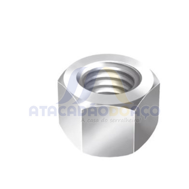 Porca Sextavada Zincado 1