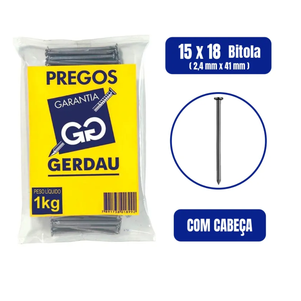Prego C/ Cabeça - 1