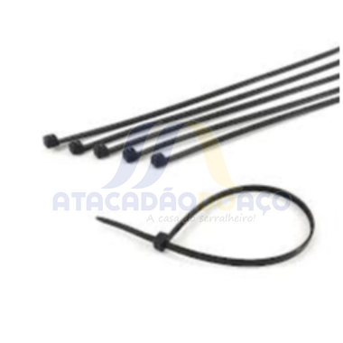 Abraçadeira Nylon - 2.0mm x 100mm (Preta)